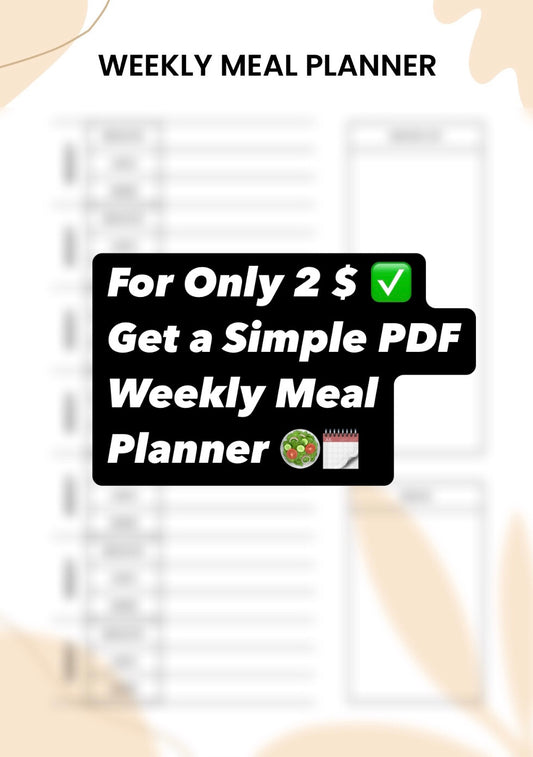 Ultimate Weekly Meal Planner: Plan Your Week of Healthy Meals